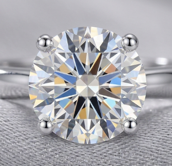 Radiant Moissanite Solitaire Ring