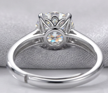 Radiant Moissanite Solitaire Ring
